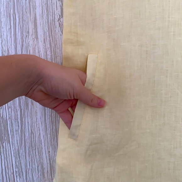 100% Linen Cover Up Tunic Dress - Picture 3 of 5